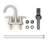Centerset 2-handle Bathroom Faucet with Drain Assembly