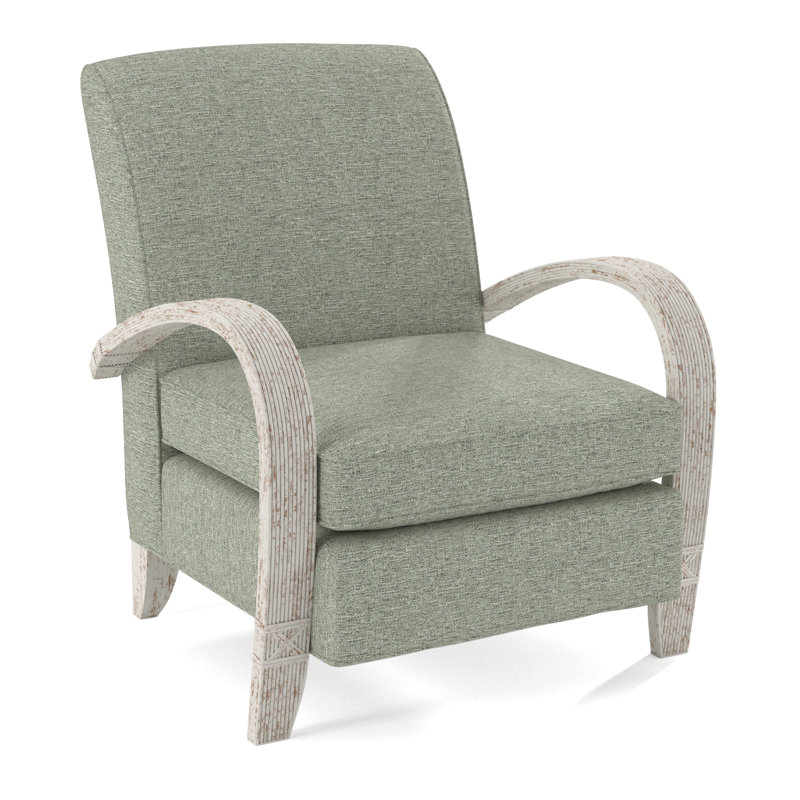 Vero Armchair, Antique Frost White, Snow Crypton Performance; 0884-91