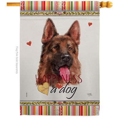 Double Sided Polyester Animal House Flag