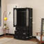 Armoire penderie 2 portes avec 3 tiroirs 