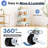 Metal three-layer multifunctional roller with lockable wheel