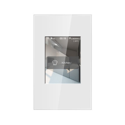 Smart Touch Screen Light Switch 1/2/3 Gang In One & Curtain Switch