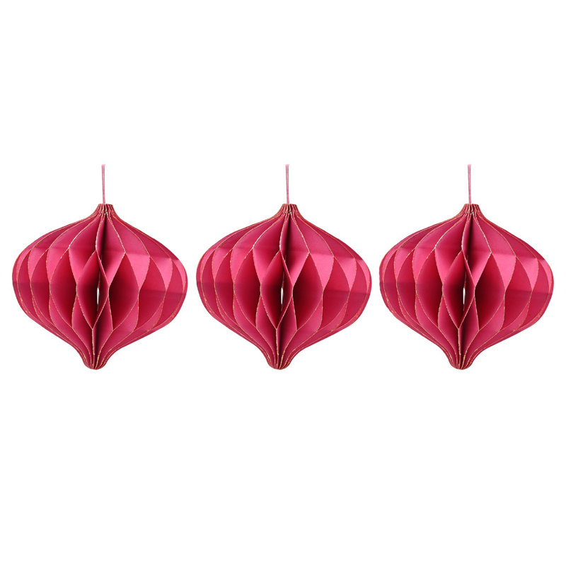 16.5cm Solid Colour Paper Novelty & Humour Bauble