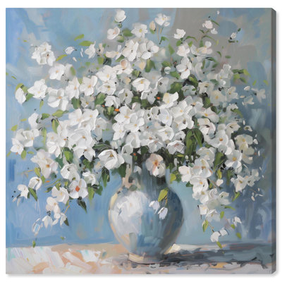 Vase ciel clair sur toile