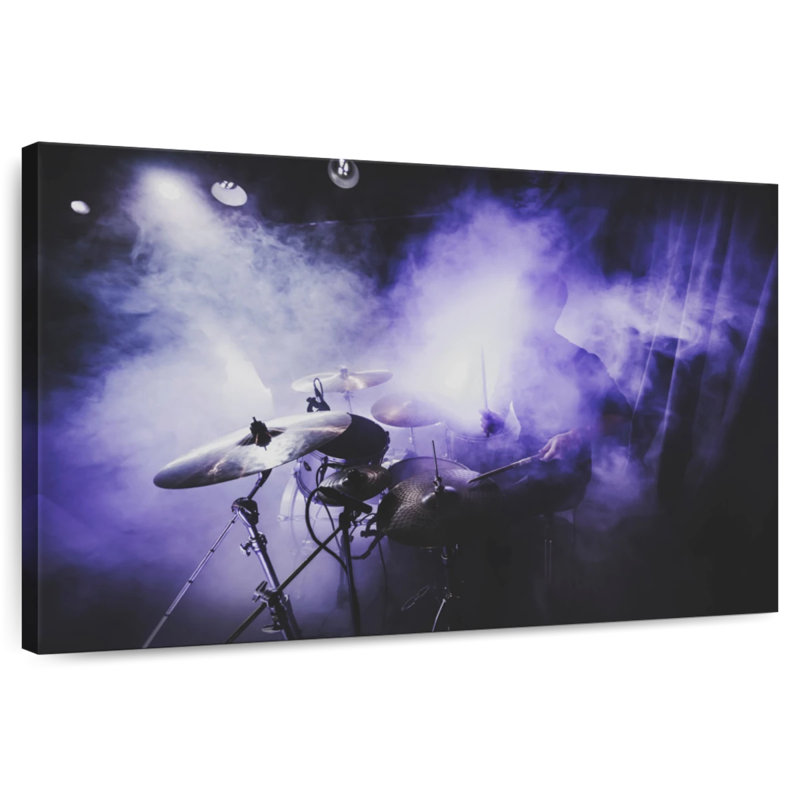 Abarca Smoky Drums, 24" H x 36" W