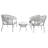 Anding 4 - Person Patio Conversation Set with Cushions-60558585