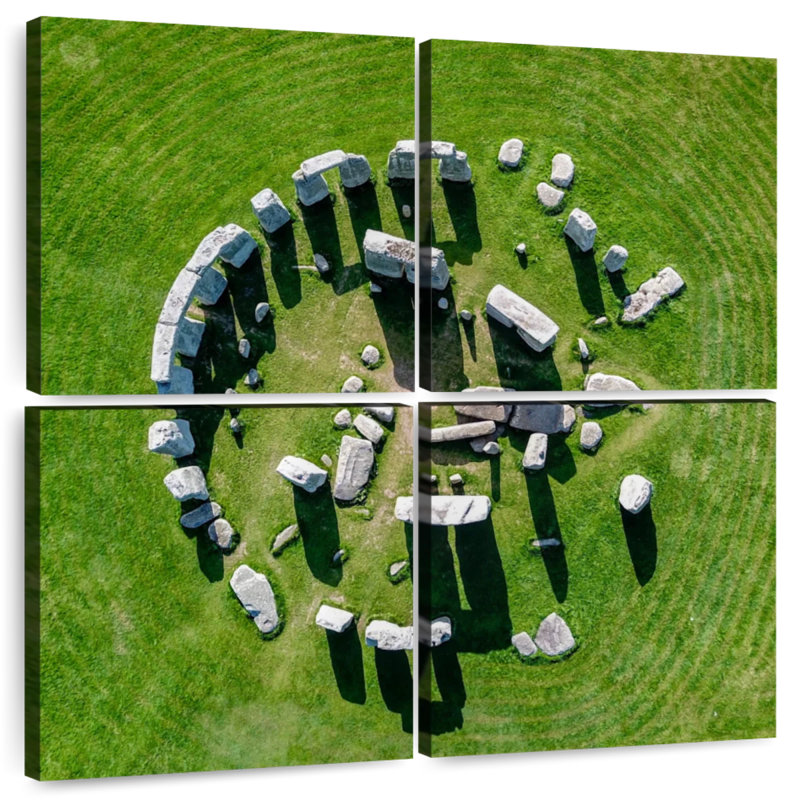 Nicci Stonehenge From Above, 26" H x 26" W