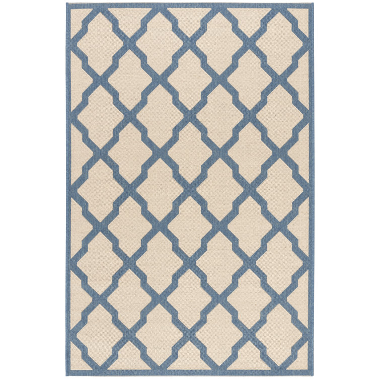 Barrister Geometric Hand Woven Indoor / Outdoor Area Rug