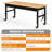 Warre 60'' W Solid Wood Top Height-Adjustable Workbench with Wheels-798878620