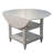 Bristol Point Extendable Round Solid Wood Base Dining Table-763998200
