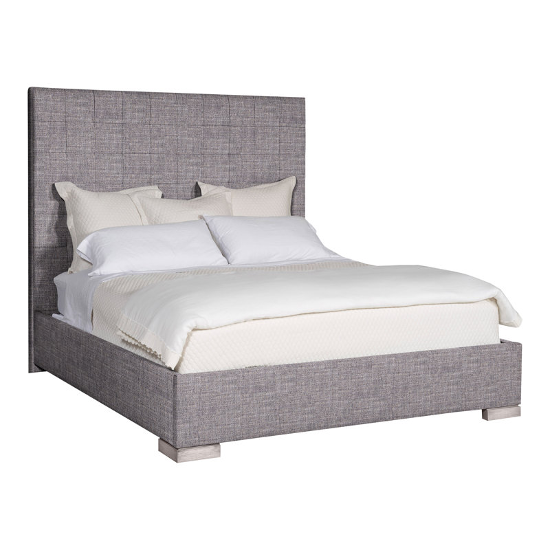 Wyeth Upholstered Bed, Nomad Slate Crypton® Chenille, King, Dove Gray