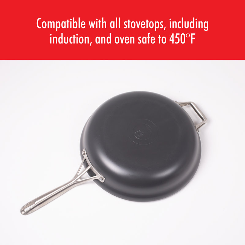 Zwilling Motion Hard Anodized 5-qt Aluminum Nonstick Deep Frying Pan