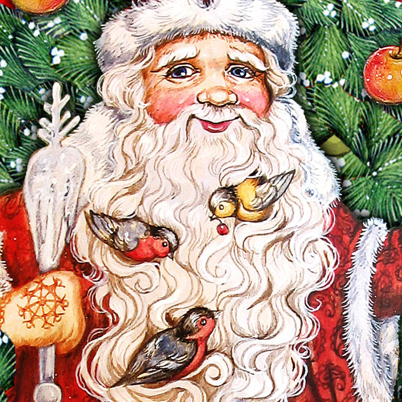 Décoration de couronne de père Noël