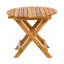 Aucune installation requise, table d'appoint extérieure en bois d'acacia pliable et réglable (finition teck)