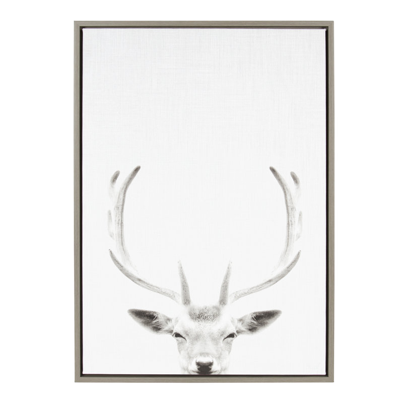 «Deer» par Simon Te of Tai, reproduction d'art sur toile encadrée
