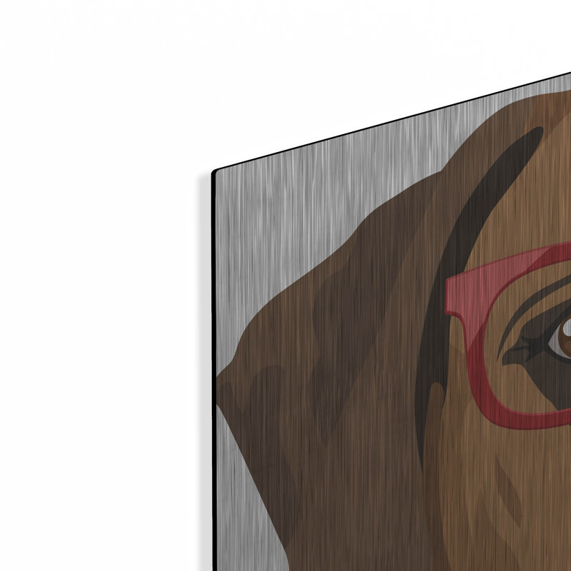 «Rhodesian Ridgeback portant des lunettes de hipster» par les affiliés Furbaby, H 36 po x l 36 po