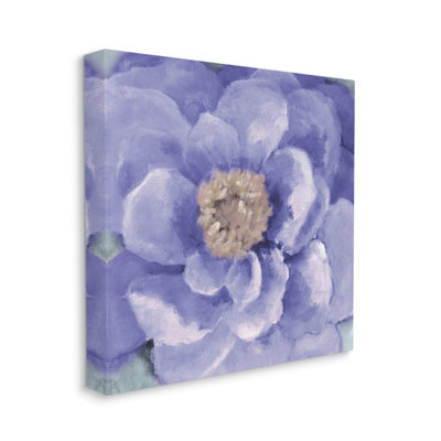 Gros plan sur une fleur anémone mauve par Lanie Loreth - Peinture