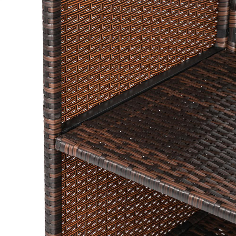 Breinne Rectangular Wicker/Rattan Outdoor Bar Table