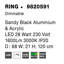 1 - Light Black LED Single Pendant