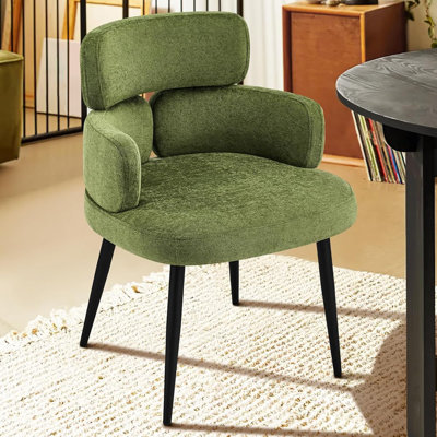 22' Wide Modern Upholstered Dining Chairs With Arm