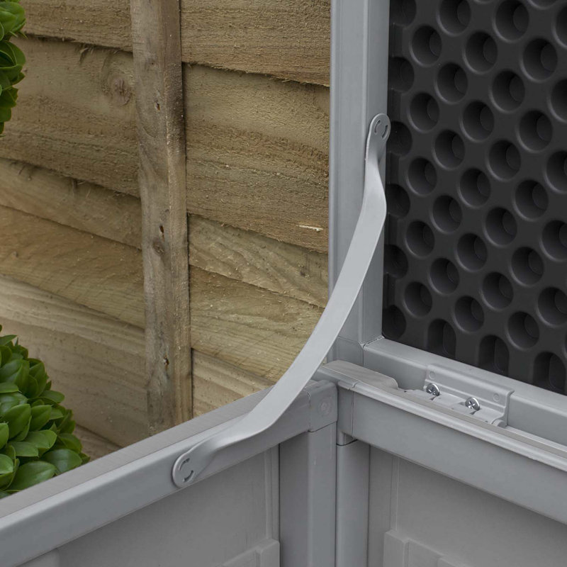 WFX Utility 109cm W 270L Water Resistant Plastic Lockable Deck Box in Grey