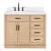 Tidworth 42'' Solid Wood Single Bathroom Vanity with 1.5'' White Quartz Top, Left Offset Rectangular Sink