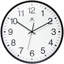 Horloge murale Apollo, noire, 15 po