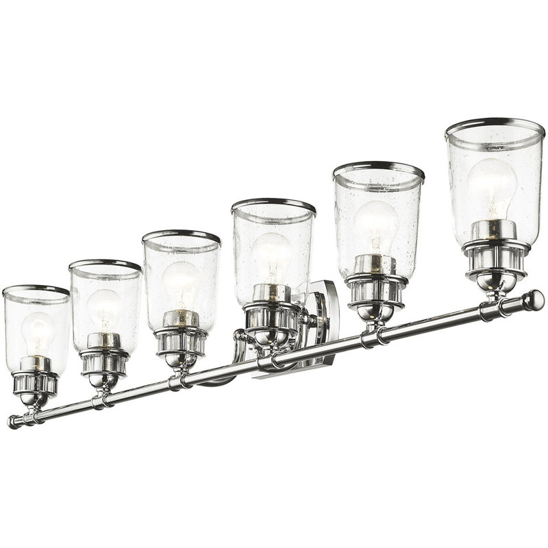 Éclairage pour meuble-lavabo 6 lumières, Chrome poli
