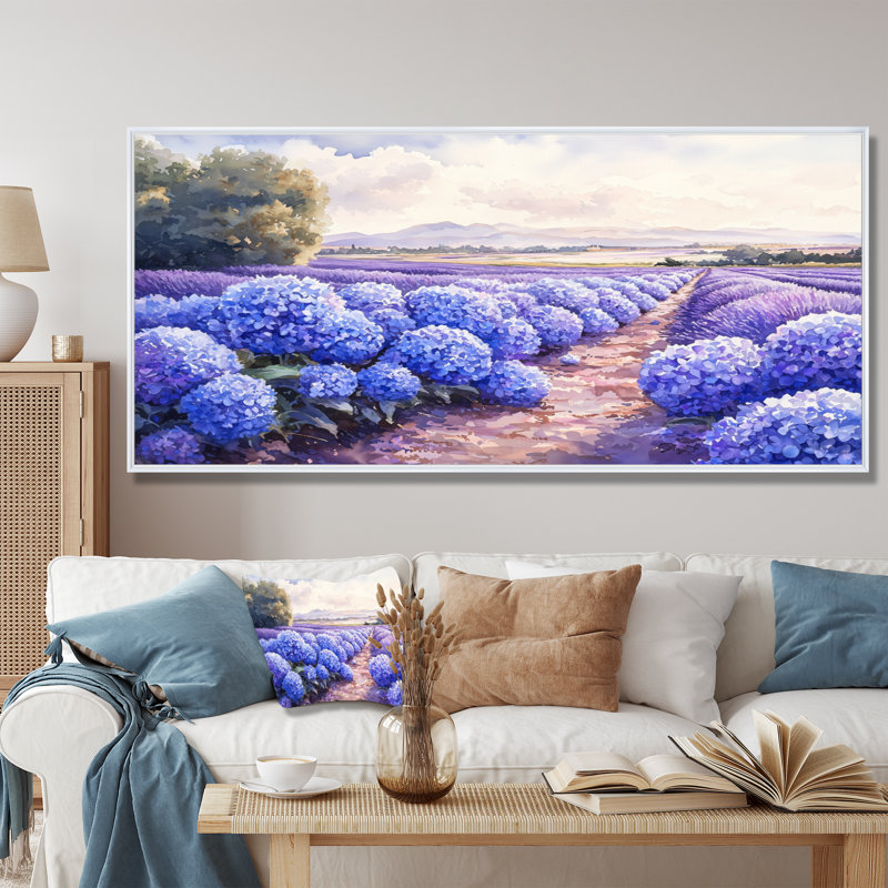 Irelia - Floral Wall Art, 34" H x 44" W, Impression sur cadre flottant, White