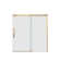 50" - 54'' W x 75'' H Frameless Single Sliding Shower Door with 3/8" Clear Tempered Glass