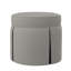 Bella Round Boucle and Velvet Ottoman-70401805