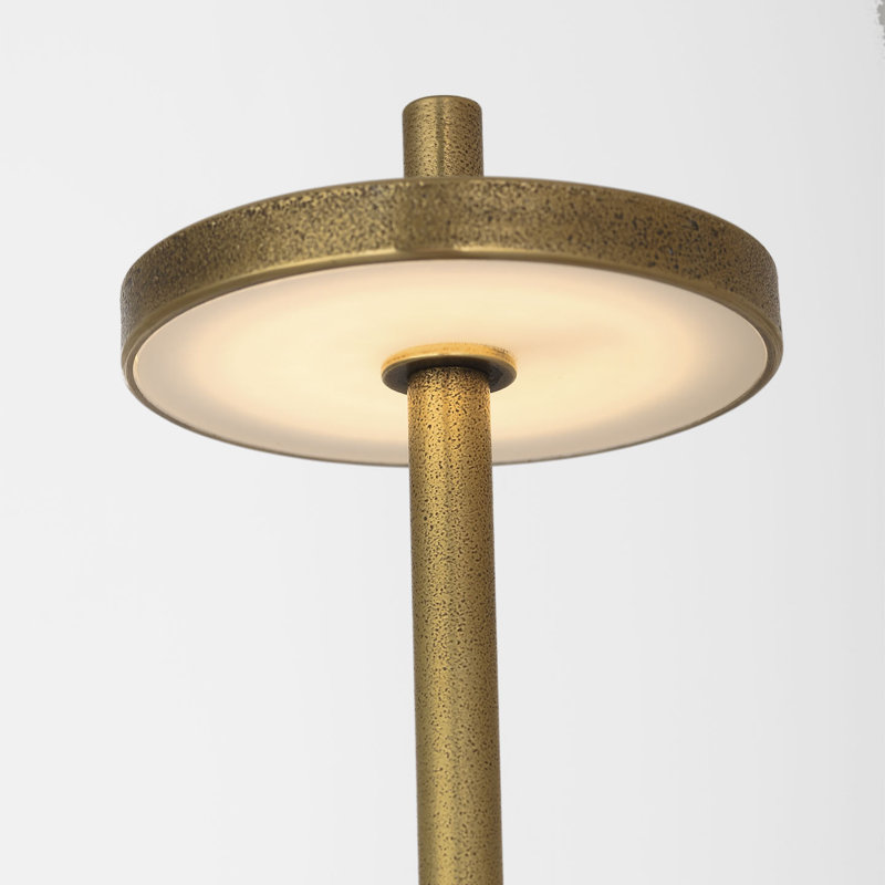 Kelly Wearstler Sene Rechargeable Table Lamp, Gold, 1.6 W, 23" H x 5" W x 5" D
