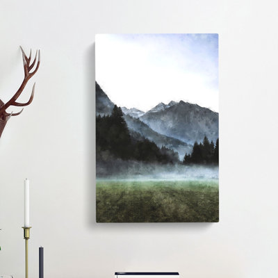 Fog Over Luttach In Italy - Wrapped Canvas