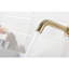 Robinet de lavabo mural en nickel brossé avec bonde escamotable, poignée simple pour un contrôle pratique du débit d'eau, aérateur lisse, gestion efficace de la salle de bain en acier inoxydable rouille, conception d'éclaboussures,-128135558