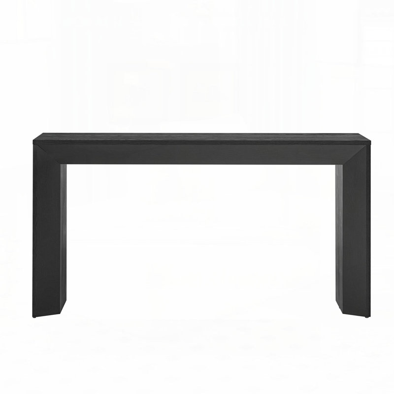 59" Long Sofa Table Console Table, Black