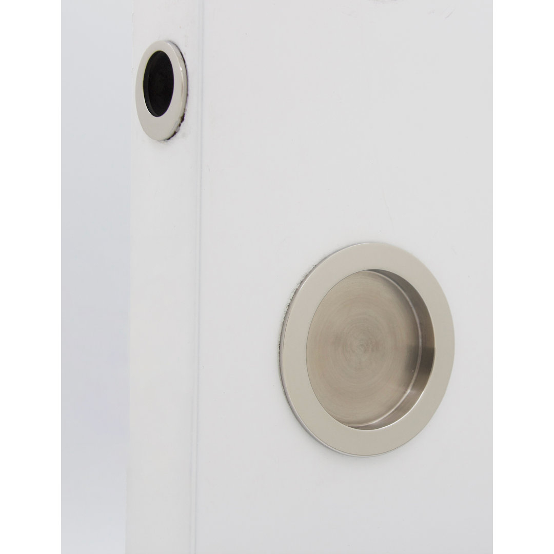 Round Pocket Door Hardware - Passage with Finger Edge Pull Linnea 