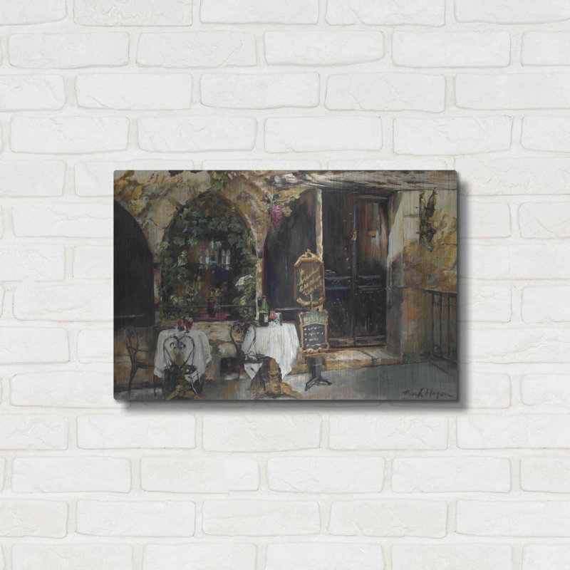 «Meeting At The Cafe» par Marilyn Hageman, H 16 po x l 24 po