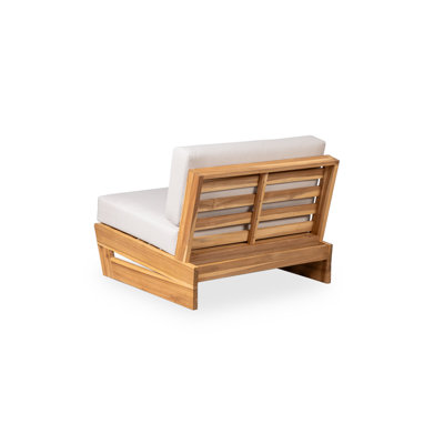Chaise longue d'extérieur avec coussin Askel