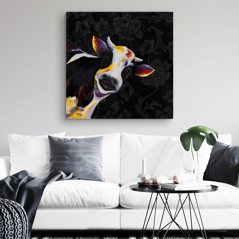 Funny cow - 32"x32" art on canvas