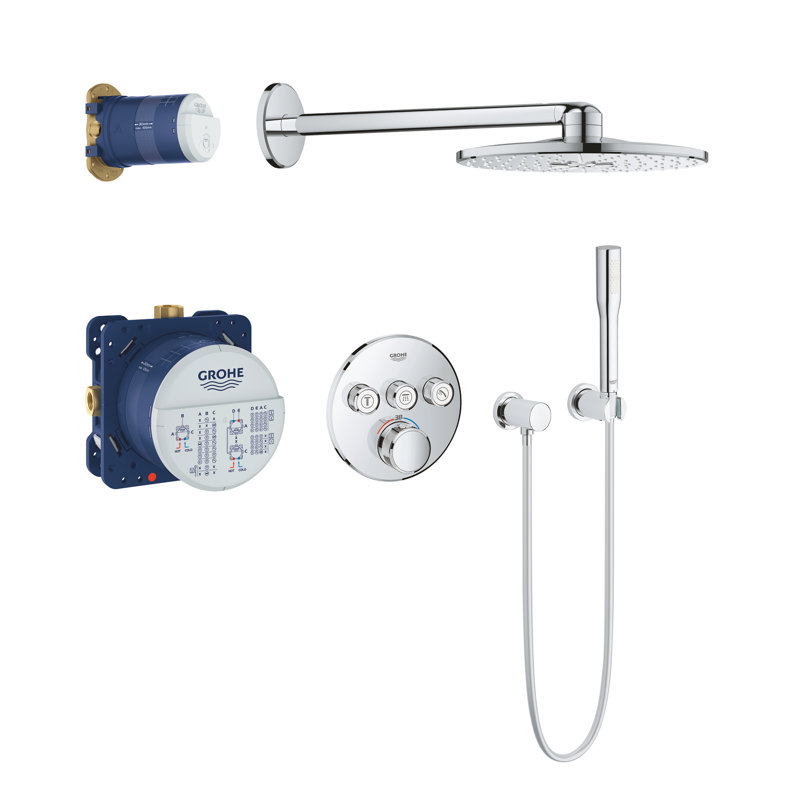 GROHE Grohtherm SmartControl Perfect Shower Set with Rainshower SmartActive