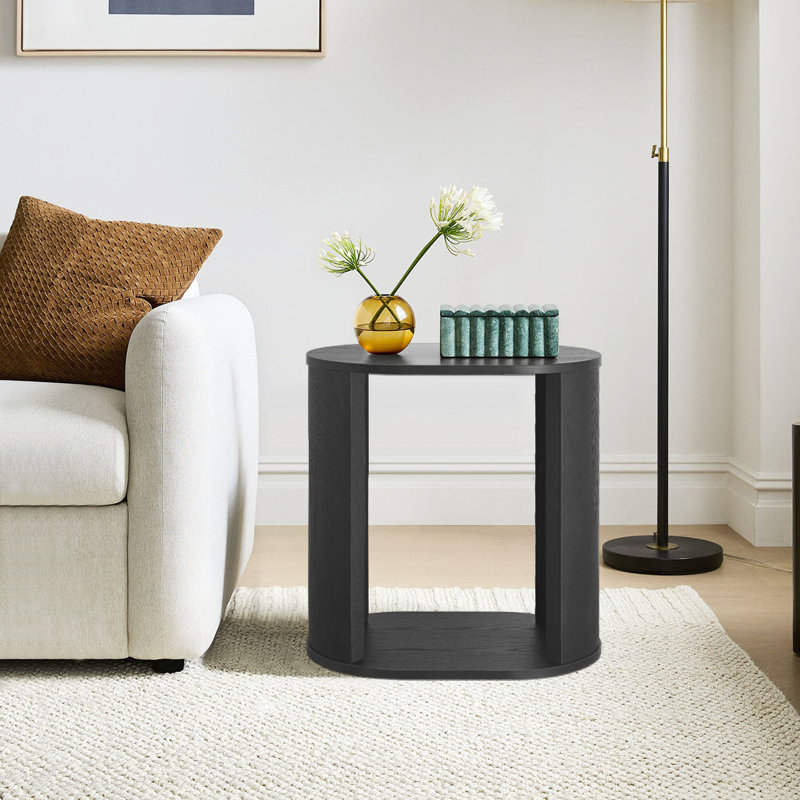 Davine 23.5"H Floor Shelf Storage Floor Shelf End Table