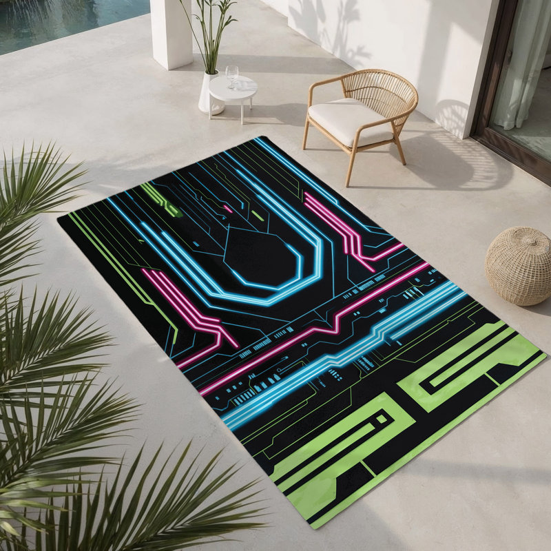 Tapis intérieur et extérieur Lumina Horizon, Rectangle 9 pi x 12 pi