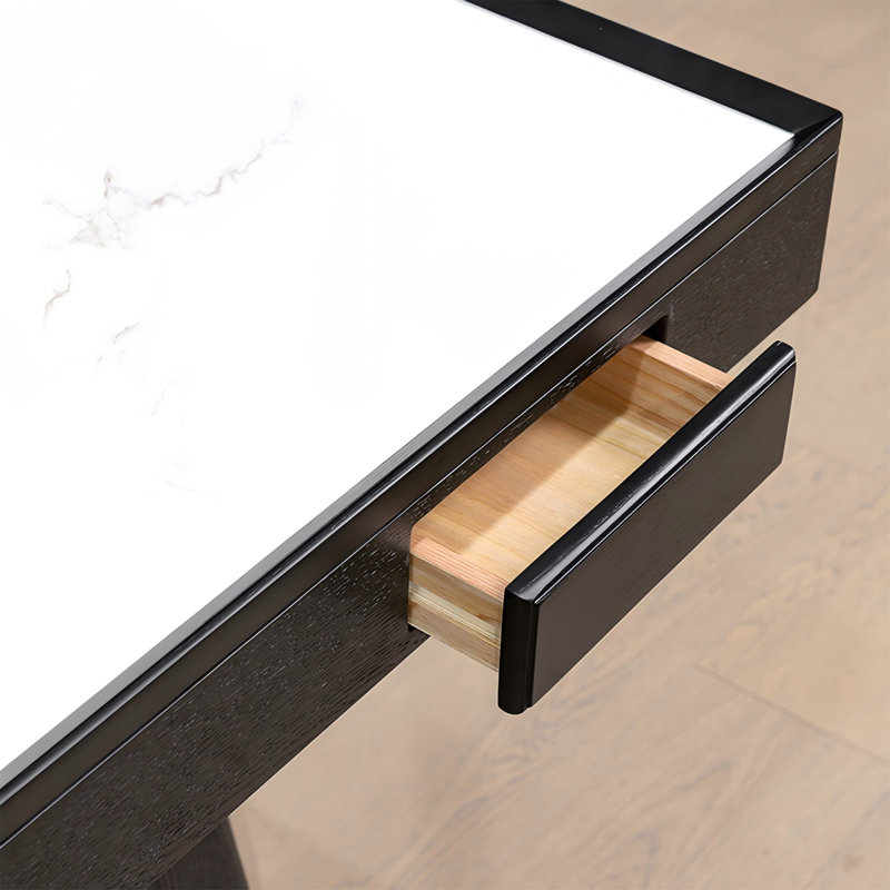 Table de poker carrée 33,07 po, Noir / blanc