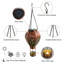 Lanterne solaire à champignon suspendue solaire-404634189