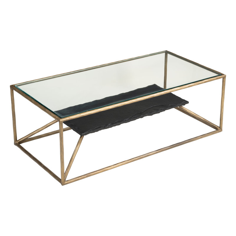 Table basse laiton