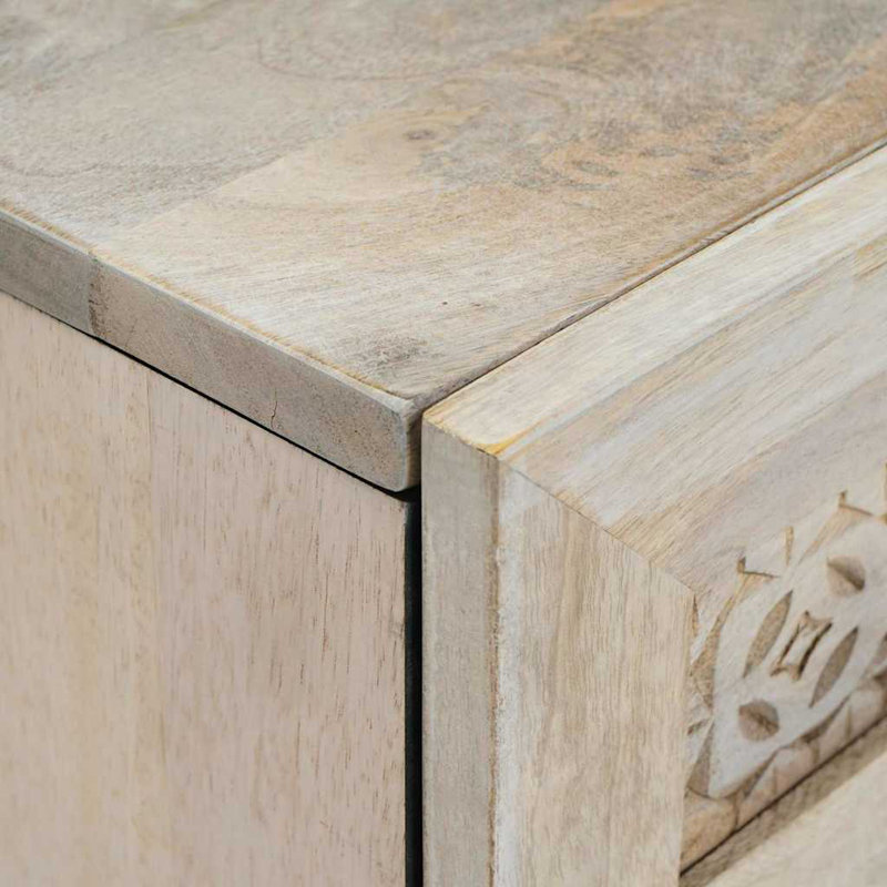 Solid Wood Accent Cabinet, White