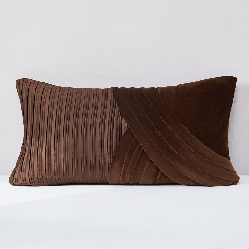 Shitake Velvet Pillow Cover Brown