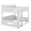 Lit superposé grand-sur-grand avec tablettes de rangement intégrées et ports de chargement USB-1254906299