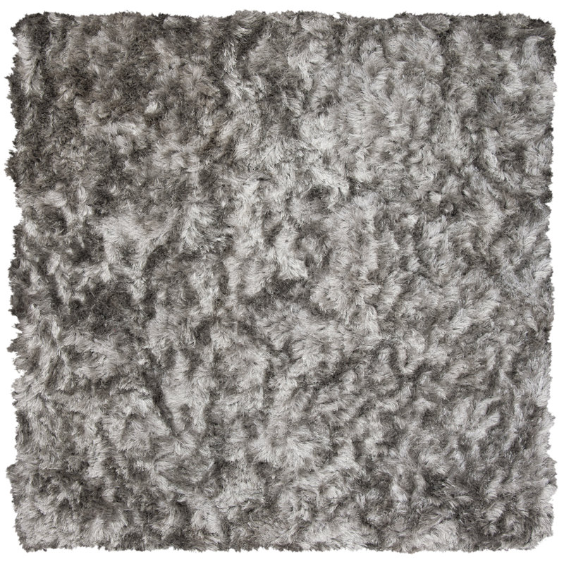 Morrell Shag Hand Tufted Performance Solid Color Rug, Square 10'