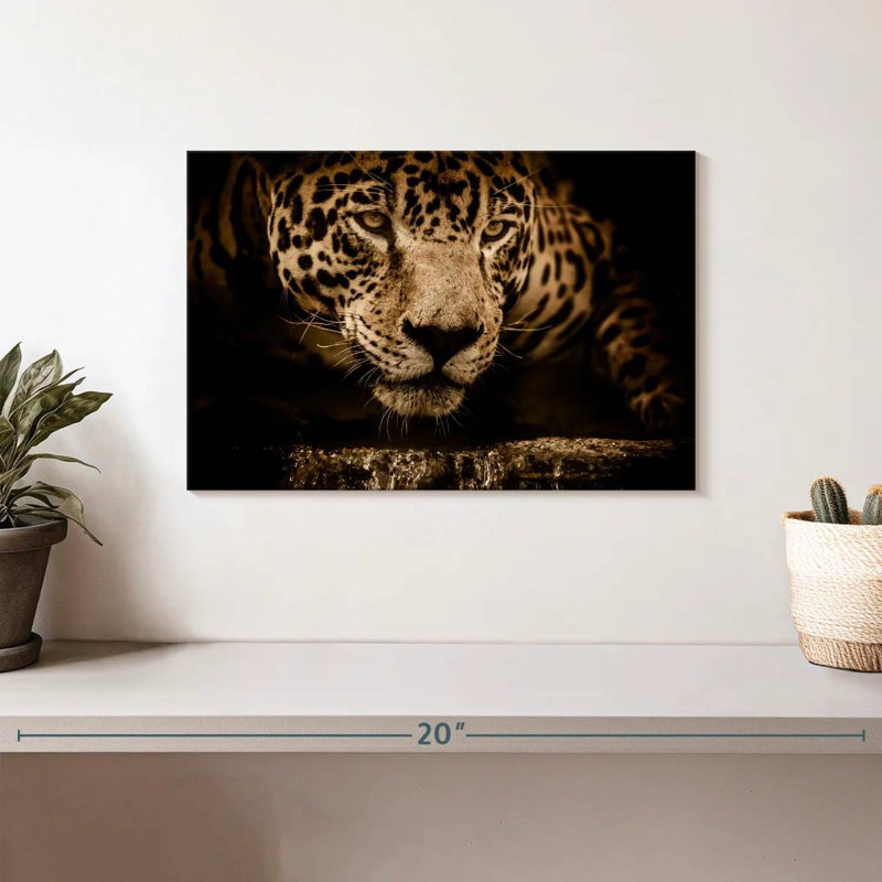 Crowle Jaguar Portrait, H 8 po x l 12 po